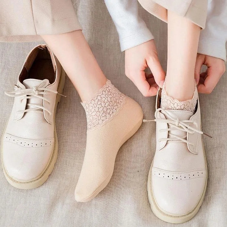 Rush | Medias con Encaje – Especial para pies delicados | Pack x 6 pares