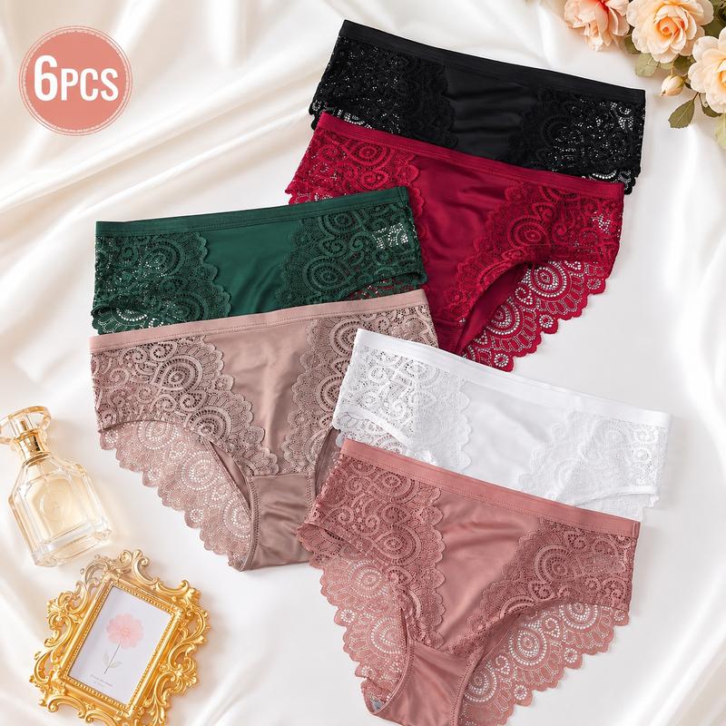 Lace Flower | Set de 6 Pantys con encaje