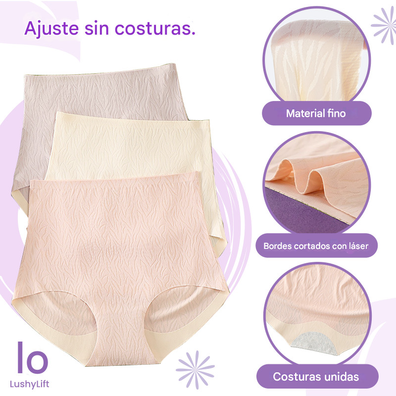 LushyLift - Pantys moldeadores de control de abdomen y levantamiento de cadera | Pack 3 un