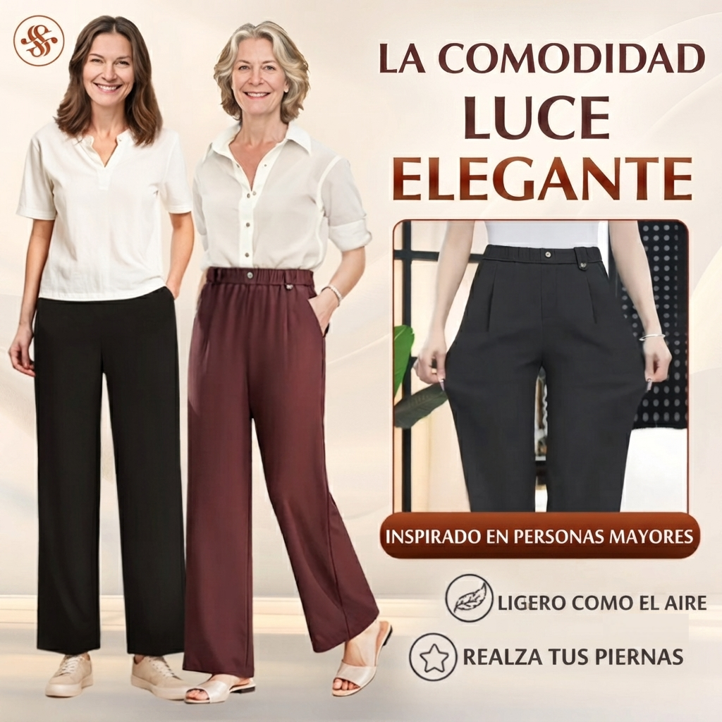 SwiftPura - Pantalones de talle alto ultrasuaves con caída fluida