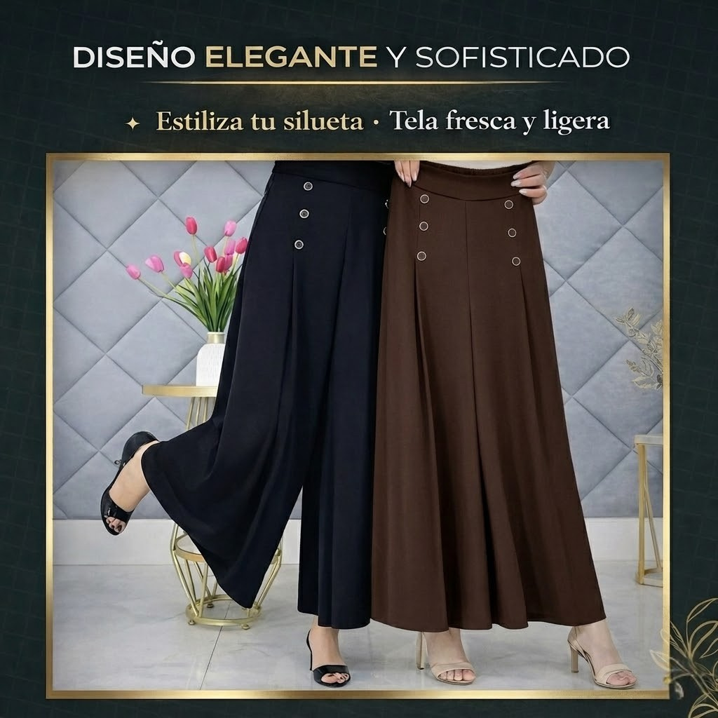 Pantalones Palazzo de pierna ancha frescos y cómodos