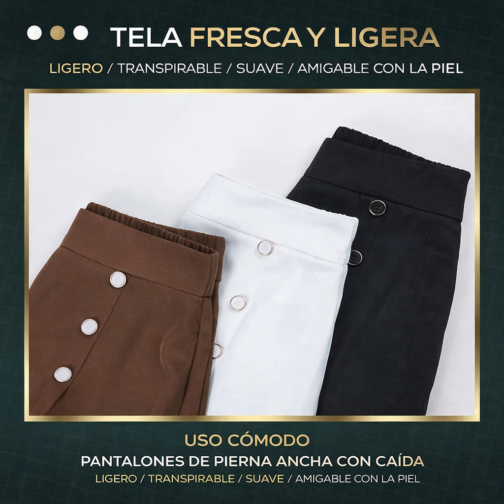 Pantalones Palazzo de pierna ancha frescos y cómodos