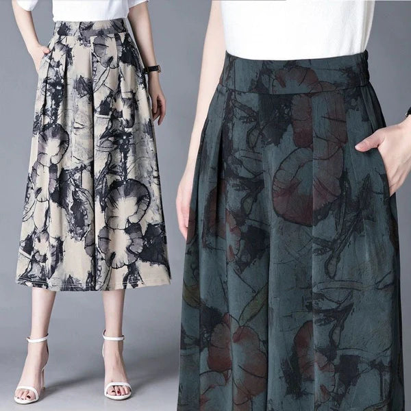 Sway Skirt | Elegante falda de tela ligera y piernas anchas