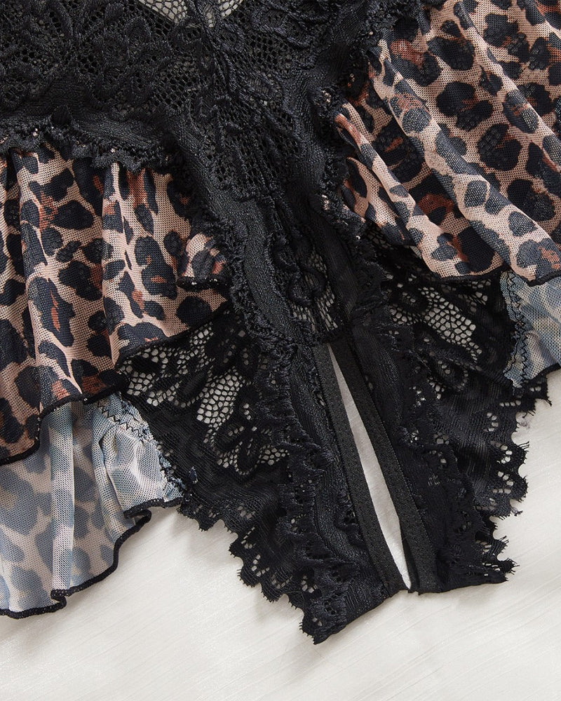 Velvet Night | Pijama sexy de encaje en color entero - Pack x 3 un